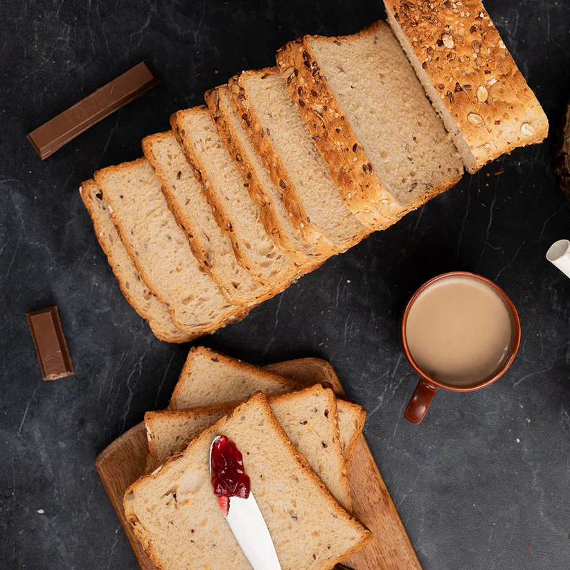 Multigrain Bread Slice with Tea